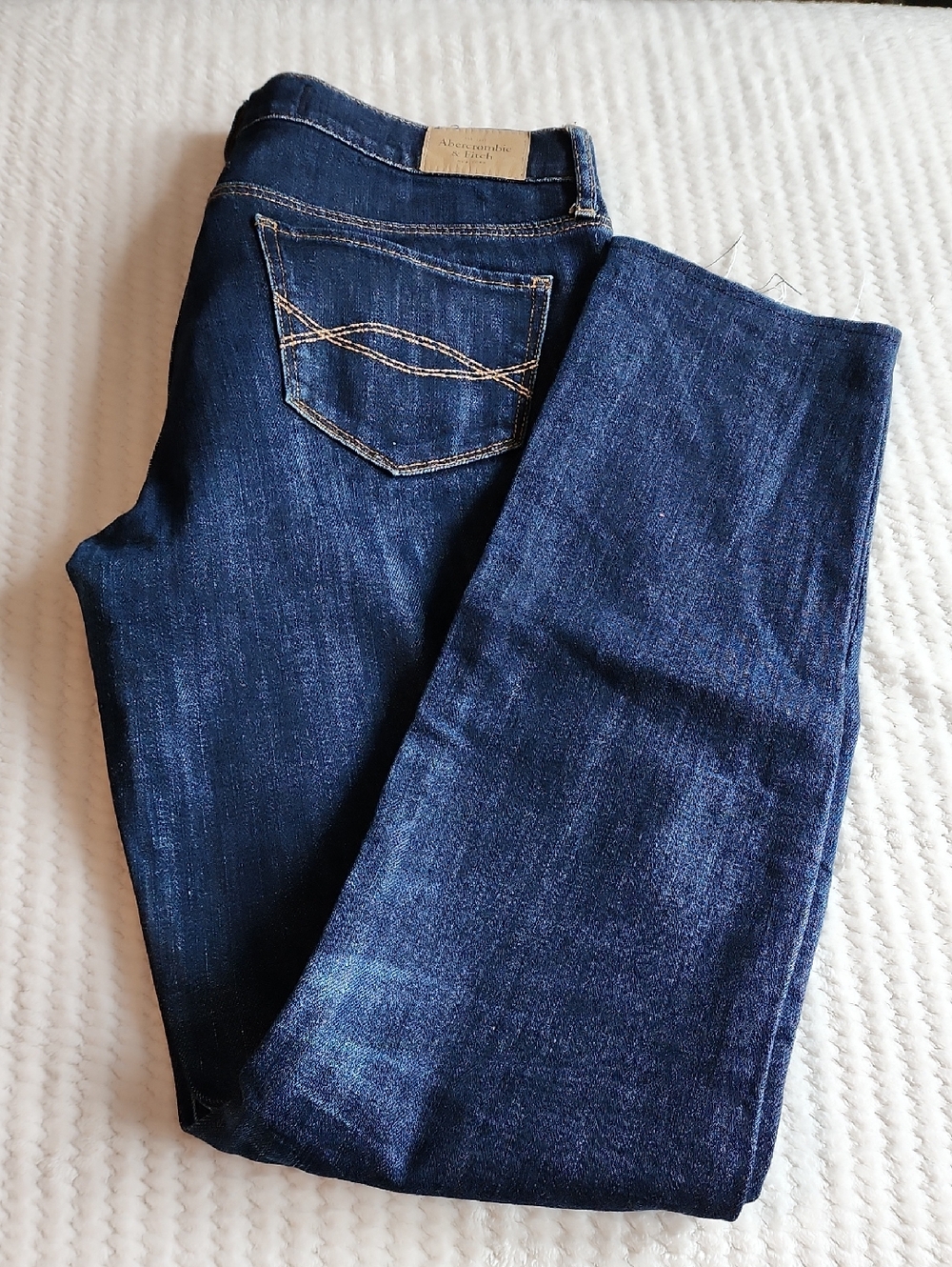 Abercrombie &  Fitch Emma   Perfect Stretch Dark Blue Jeans